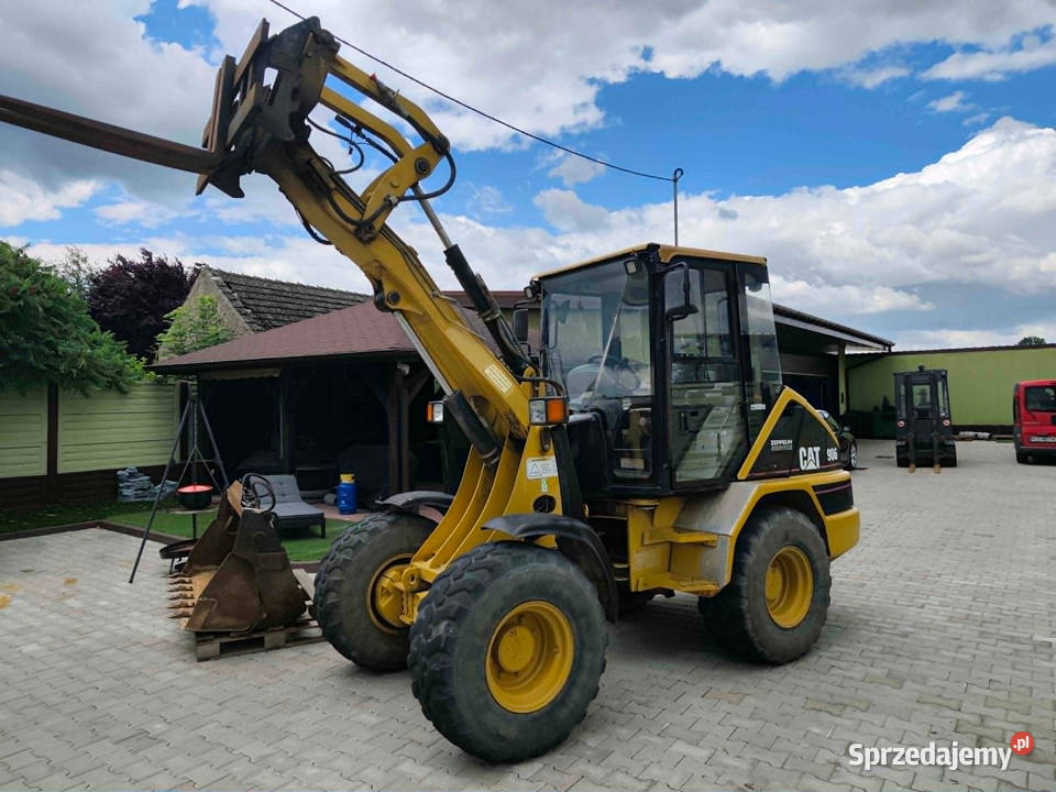 Ładowarka kołowa CAT 906 łyżka krokodyl widły Strzyżew sprzedam