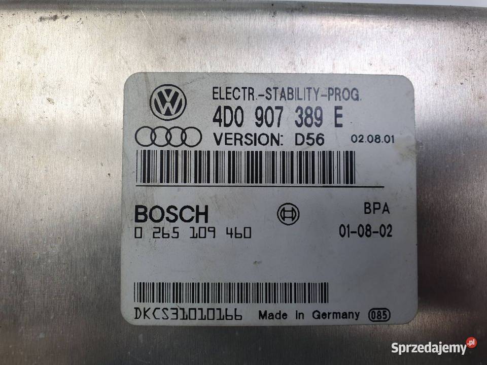 MODUŁ AUDI A8 D2 4D0907389E osobowe Lipno