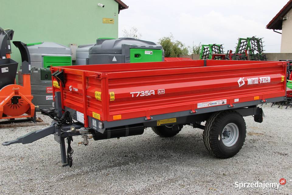 Przyczepa rolnicza przyczepy jednoosiowa