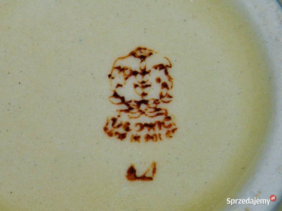 Dwa kubki ceramiczne Łowicz z lat 80ch PRLu