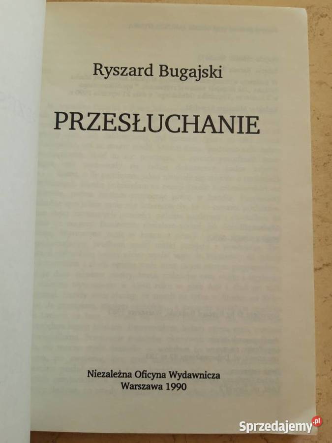 Przesłuchanie Ryszard Bugajski 1990