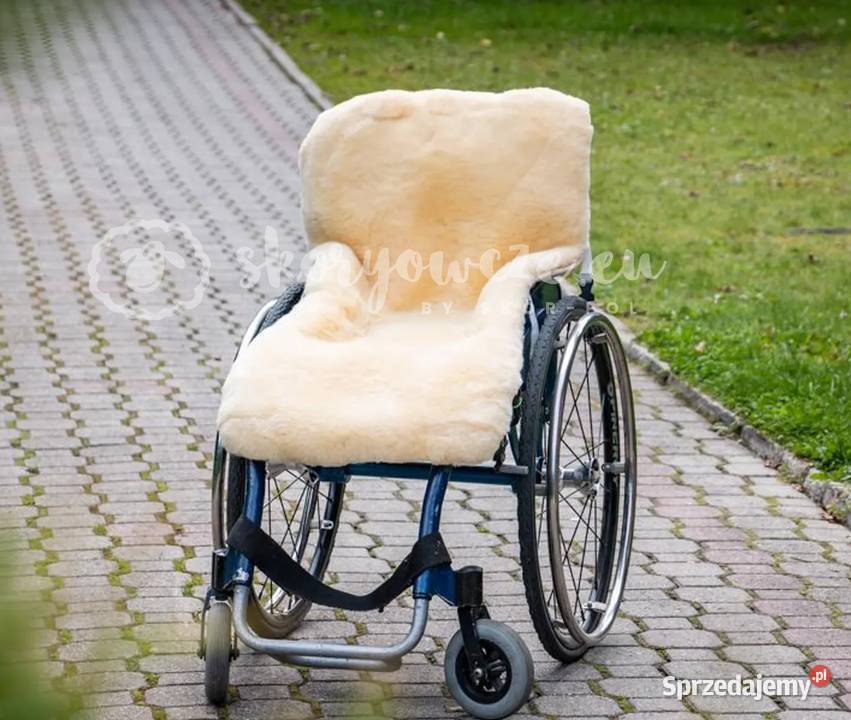 Nakładka pokrowiec na wózek inwalidzki ze skóry Pozostałe sprzedam