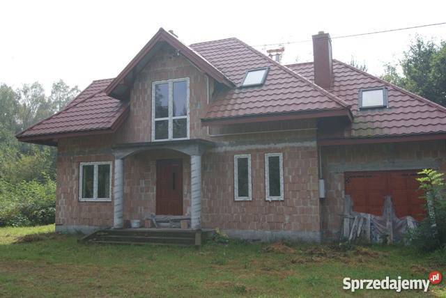 Dom stan surowy zamknięty 123 m2 cicha blacha małopolskie Jodłówka-Wałki