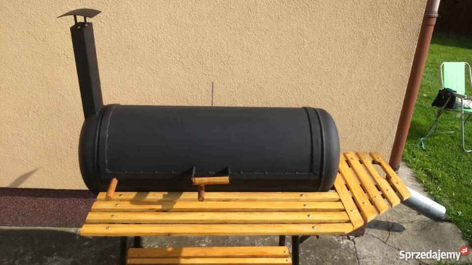 Grill ogrodowy duży blaty robocze masywny Łuków