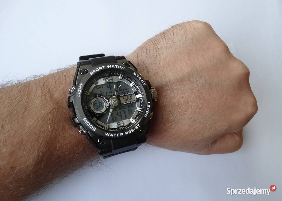 Zegarek męski cyfrowy sportowy stoper LED Gorzów Wielkopolski sprzedam