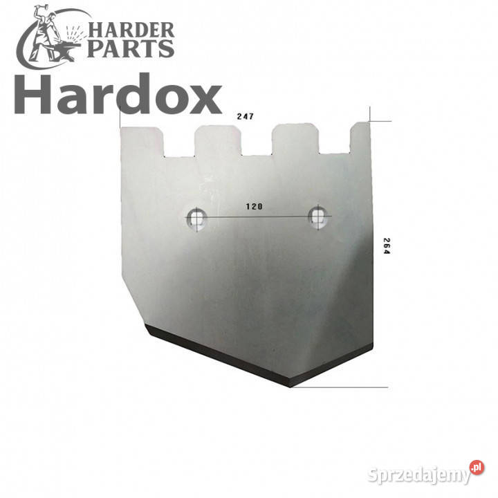Lemiesz HARDOX 08901439P do kombajnu