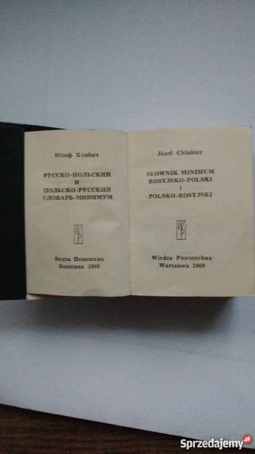 Słownik minimum rosyjskopolski i polsko rosyjski Rok wydania 1969 Warszawa sprzedam