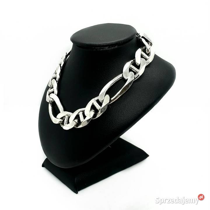 Srebrna Bransoletka PR 925 3438g 22 Figaro warmińsko-mazurskie Elbląg