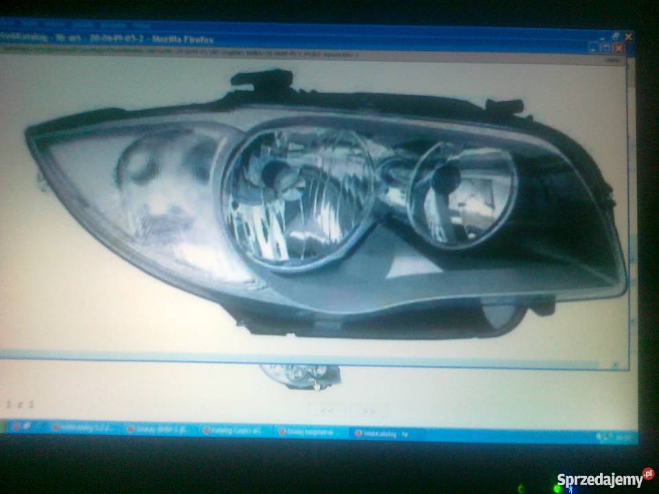 REFLEKTOR LP ELE H7H7 SREBRNY DOBMW 1 E87 Pruszków sprzedam