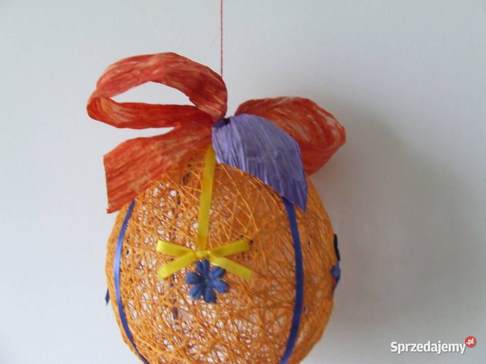 Dekoracyjne jajko wielkanocne pomarańczowe 16 20 pomarańczowy Oborniki Śląskie