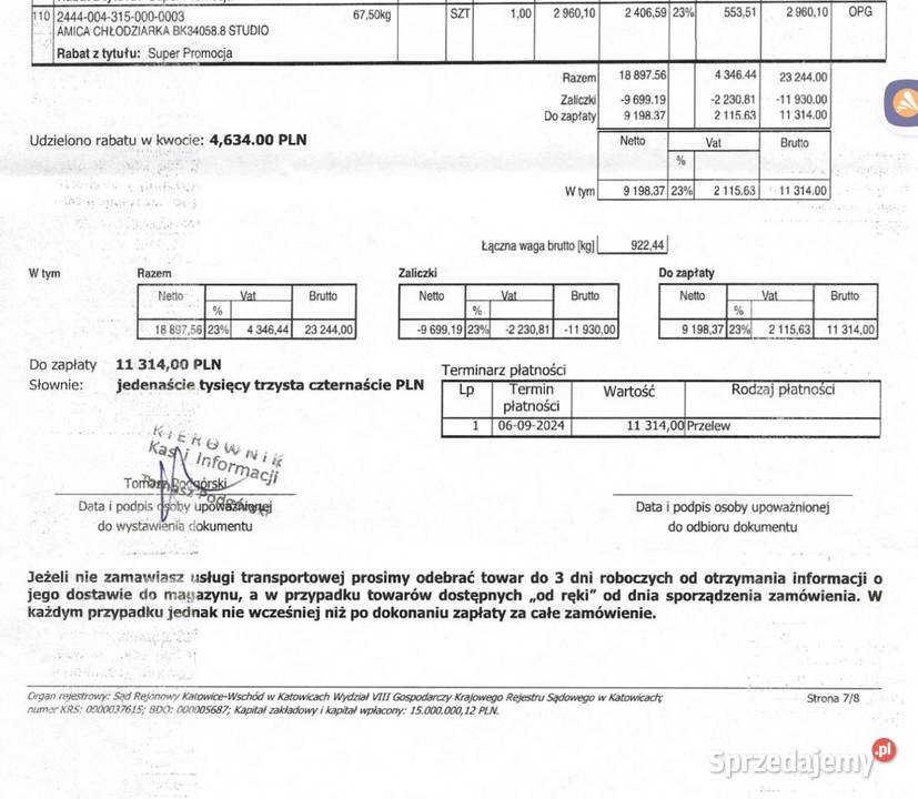 Amica BK340588 studio chłodziarko zamrażarka opolskie Brzeg sprzedam