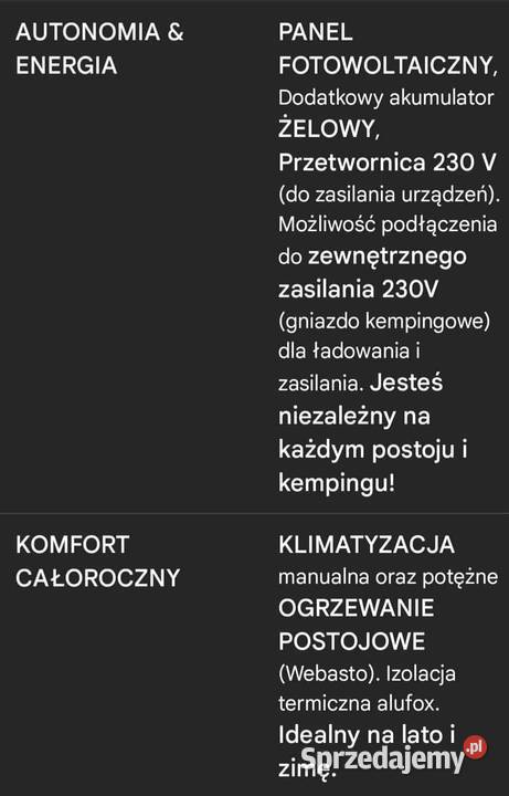 5 osobowy Kamper Kampervan Jumper