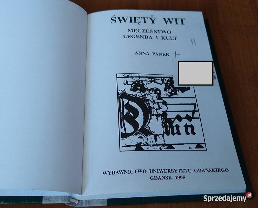 Święty Wit męczeństwo legenda i kult Anna Paner ISBN 8370175716