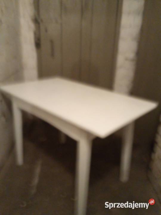 Stół kuchennopokojowy bialy rozkladanynowy Luboń sprzedam