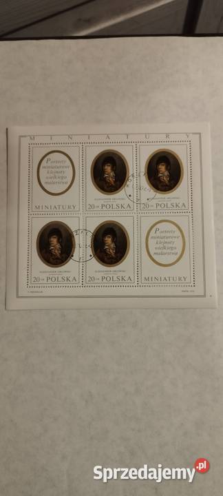 Bloczki komplet malarstwo 1970 Polska Filatelistyka Gdynia