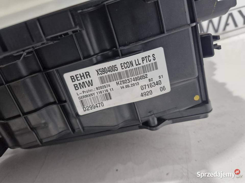 9112181 9197019 BMW F10 F11 LCI NAGRZEWNICA Nagrzewnice Wentylacja