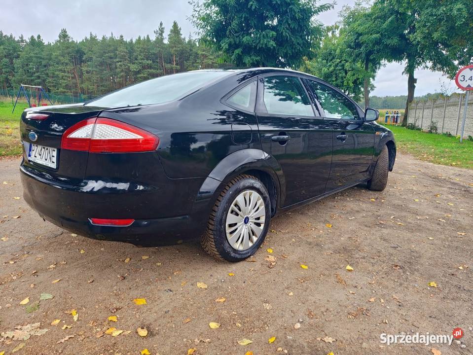 Forda Mondeo MK4 16 benzyna 2008R czarny Mondeo lubuskie Sulechów