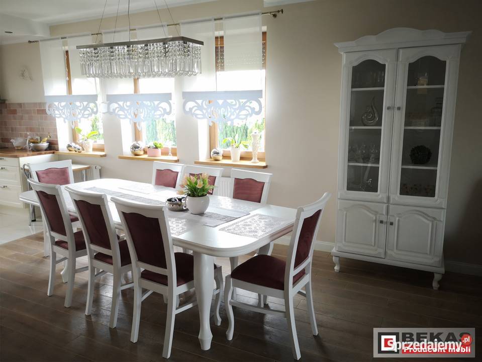 Stylowa Biała Komoda 160 Noga Ludwik Producent 50cm