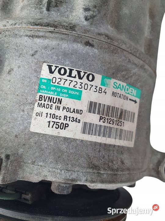 SPRĘŻARKA KLIMATYZACJI Volvo V40 II 16 D2 SANDEN osobowe Chełm