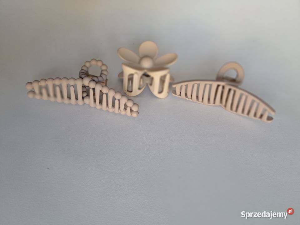 3 nowe beżowe spinki do włosów długość 2 11 świętokrzyskie Sandomierz sprzedam