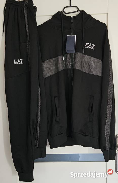 Armani dres XL czarno szary ea7 piękny super Warszawa
