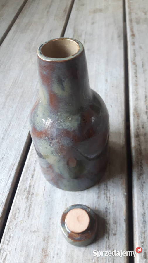 Butelka ceramiczna ręcznie wykonana z gliny Otwock
