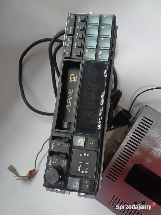 Alpine 7273M radio kasetowe Rok produkcji 1980 Sprzęt audio fabryczny Milejewo sprzedam