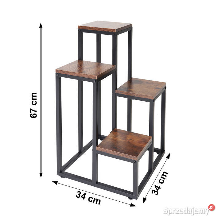 Kwietnik stojący metalowy piętrowy stojak na 4 wielkopolskie Poznań sprzedam