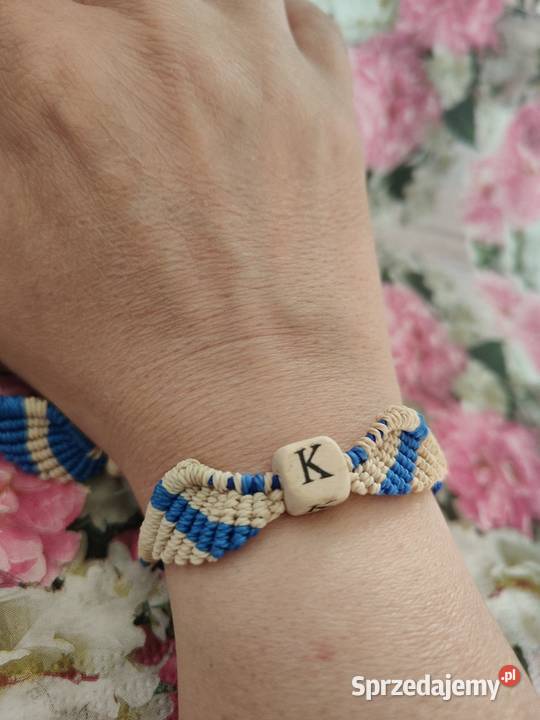 Personalizowana bransoletka regulowana makrama sprzedam