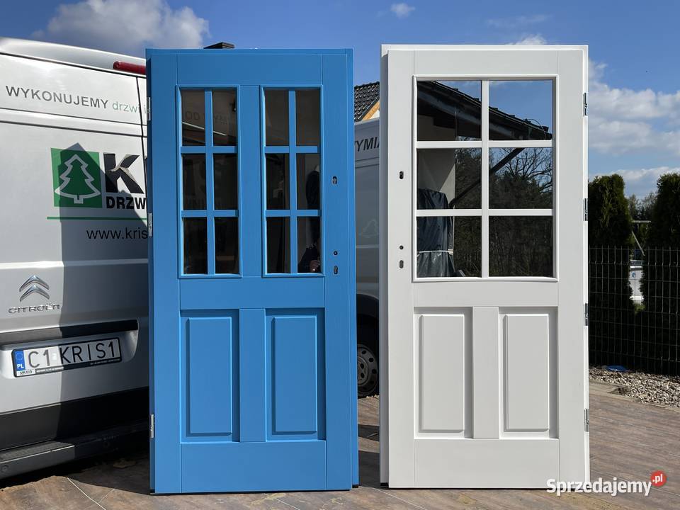 Drzwi zewnętrzne drewniane CZYSTE POWIETRZE Grzybno