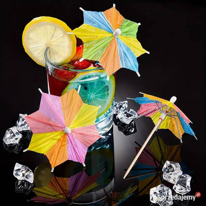Parasolki Koktajlowe Kolorowe 30 AS Płock