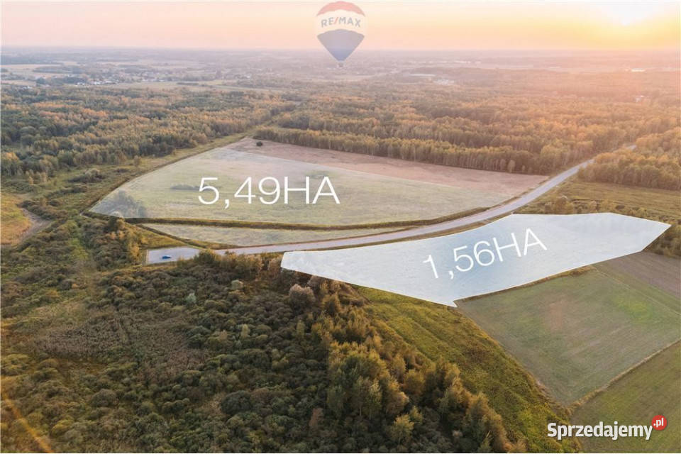 Działka przemysłowa Podoborze k Mielca 156HA Podborze