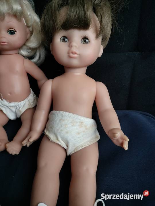 Dwie stare małe lalki w ładnym stanie zestaw Choszczno