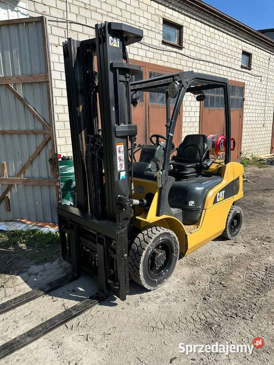 Wózek widłowy cat 25 t stan triple przesów gaz śląskie