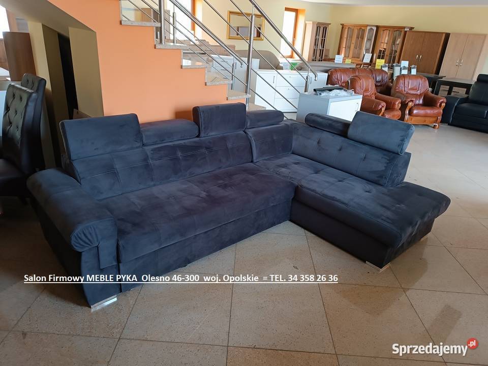Narożnik Atlanta w Tkaninie 280x190 ze spaniem Olesno