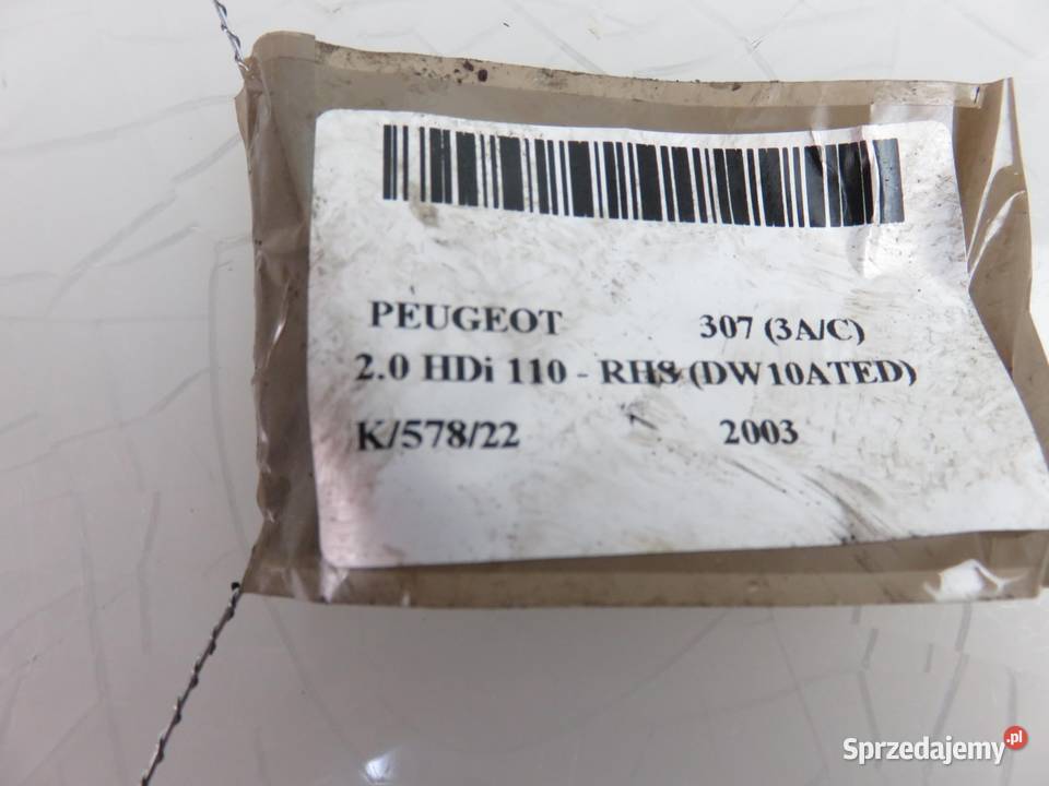 RURA INTERCOOLERA PEUGEOT 307 20 HDi 0382FG