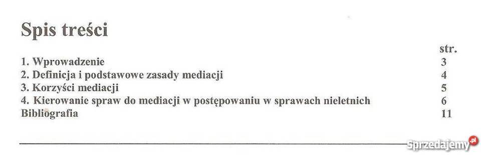 MEDIACJA W POLSKIM PRAWIE NIELETNICH PORADNIK Rok wydania 2011 Łódź