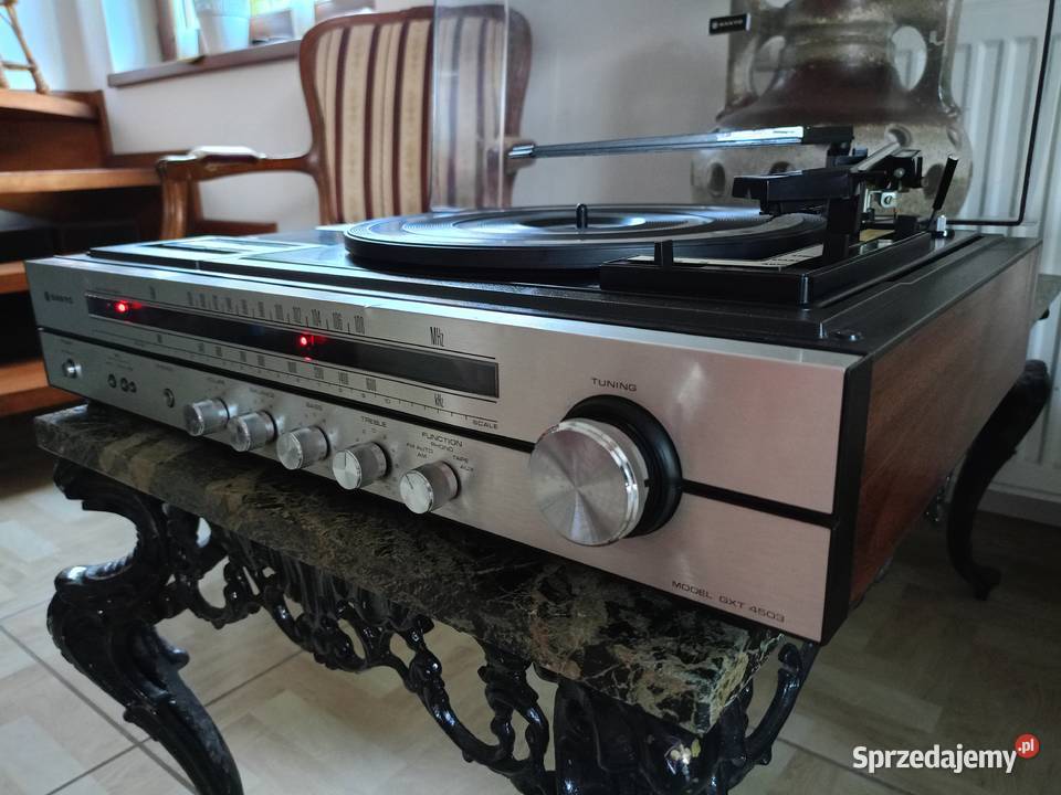 Zabytkowy Gramofon SANYO Magnetofon Radio wielkopolskie Drawski Młyn sprzedam