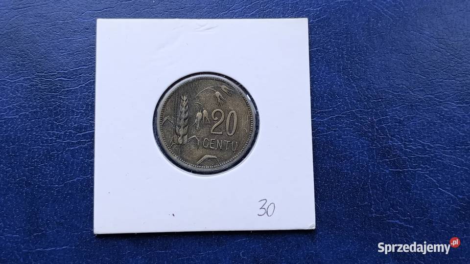 Stare monety 20 cent 1925 Litwa