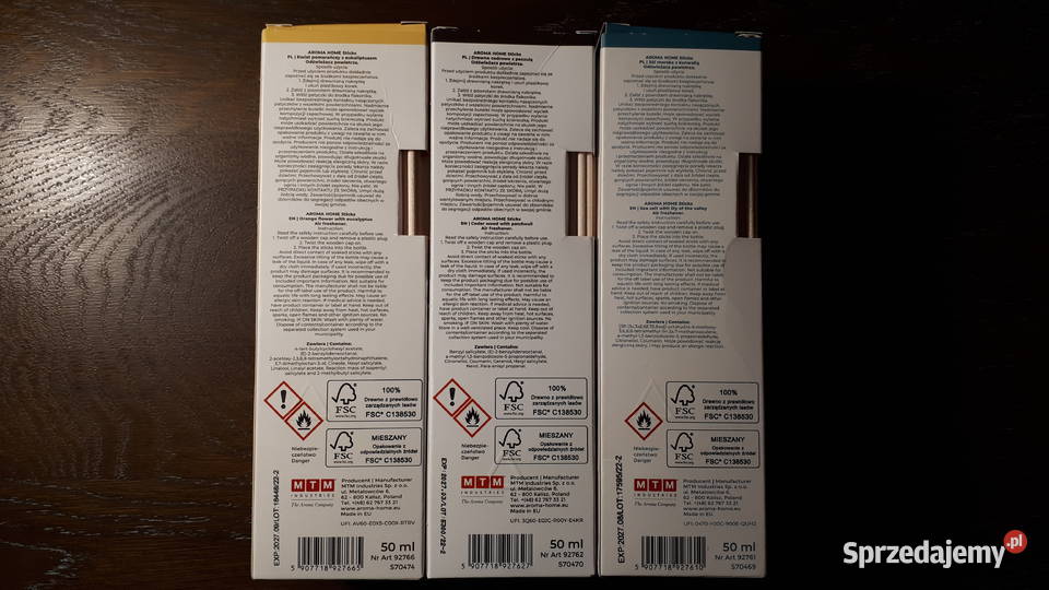 Patyczki zapachowe 50 ml x 6 różne AROMA HOME Rybnik