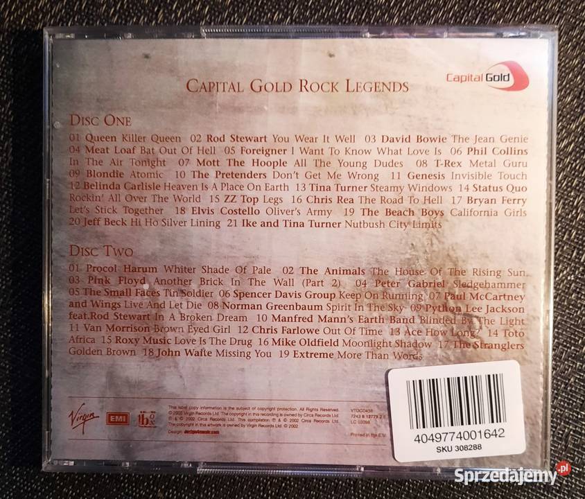 2X CD Capital Gold ROCK LEGENDS 2 CD Various Płyty i kasety Katowice