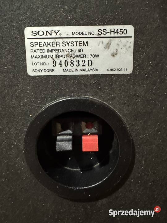Glosnik SONY SSH450 70W Szczecin sprzedam