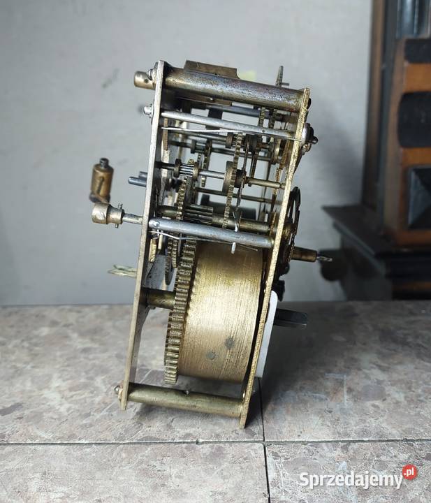 703 Mechanizm starego zegara ściennego Mauthe Tczew