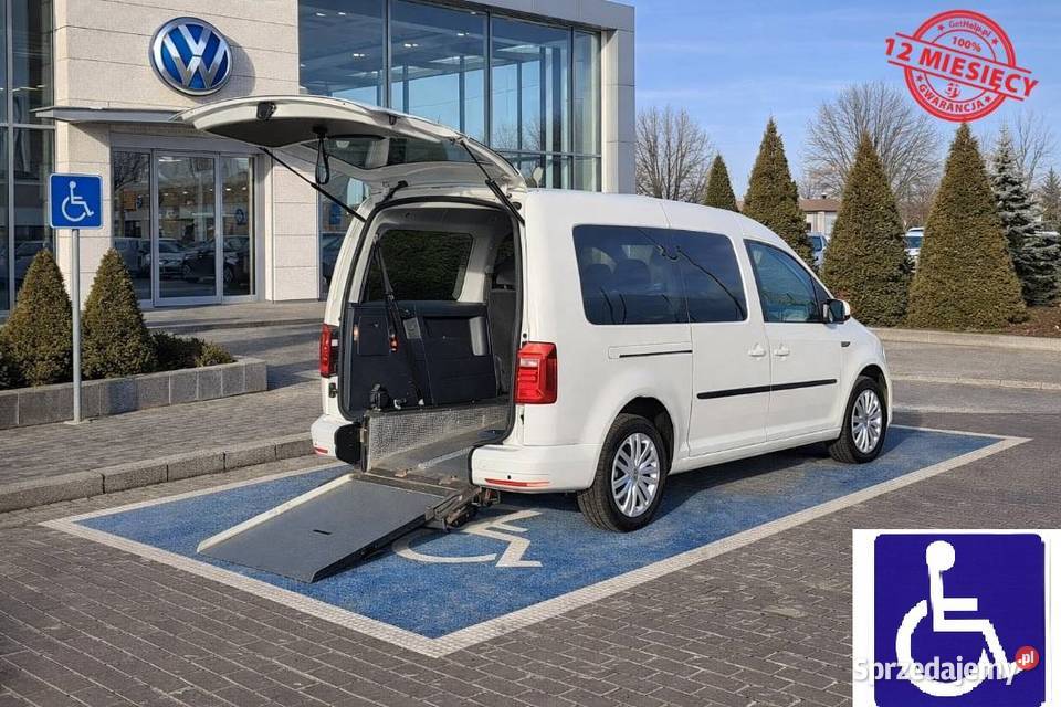 Volkswagen Caddy 20 TDI Maxi PFRON Przewóz osoby elektrochrom. lusterko wst. Caddy sprzedam