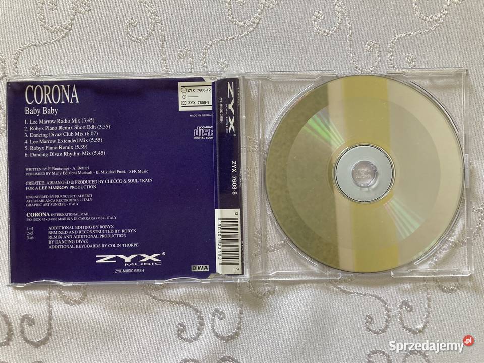 Płyta CD Single Maxi Corona Baby Baby Lata 90 1 płyta Czerwionka-Leszczyny