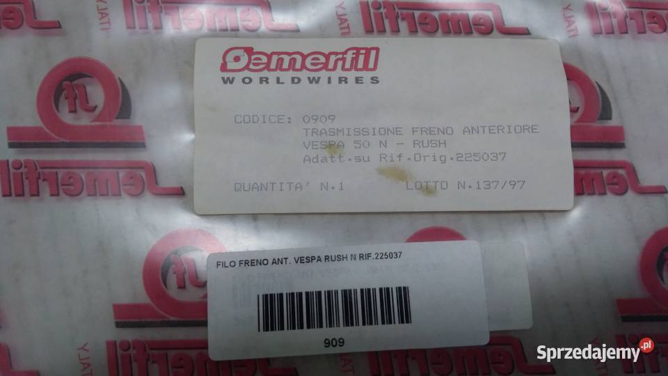 LINKA HAMULCA PRZÓD PIAGGIO VESPA PK 50 125 Elementy nadwozia sprzedam