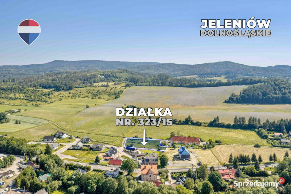 Działka budowlana 2873 m z mediami i dojazdem
