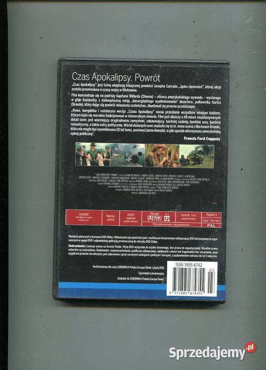 Czas Apokalipsy Powrót Film DVD Szczecin