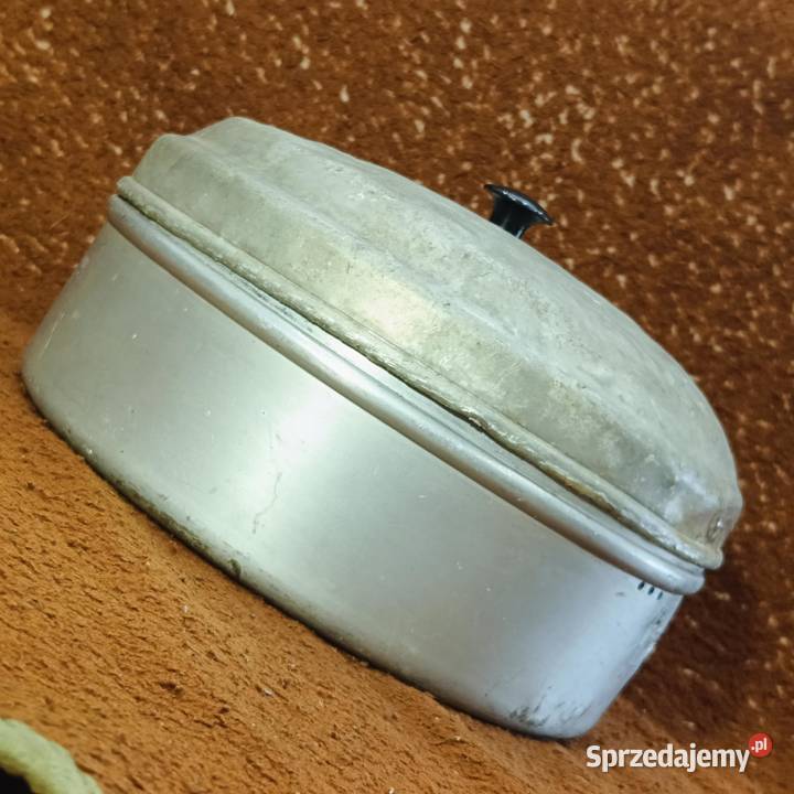 Aluminiowy chlebak z cz PRL Myszkowska Fabryka Łódź