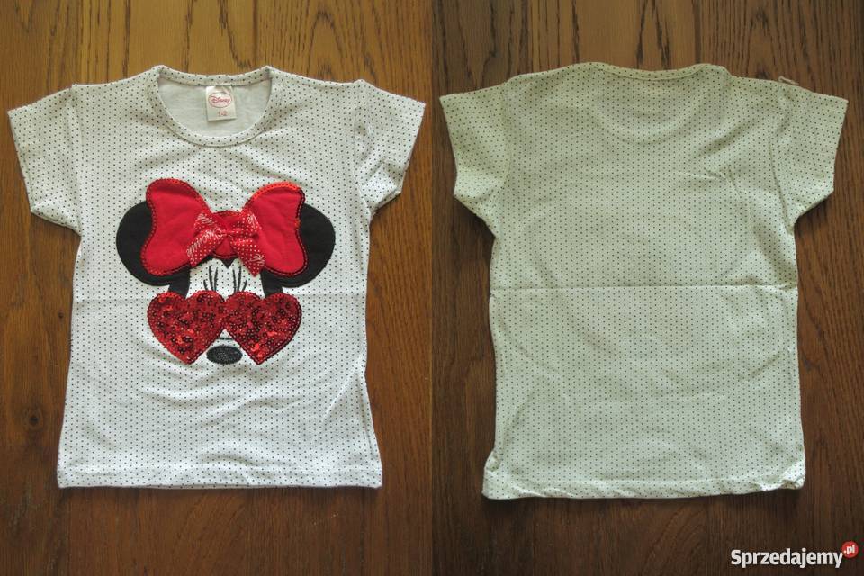 Komplet MINNIE Myszka Mickey bluzka spódniczka czerwony Sukienki i spódniczki Warszawa